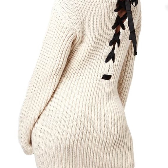 cut up sweater dress